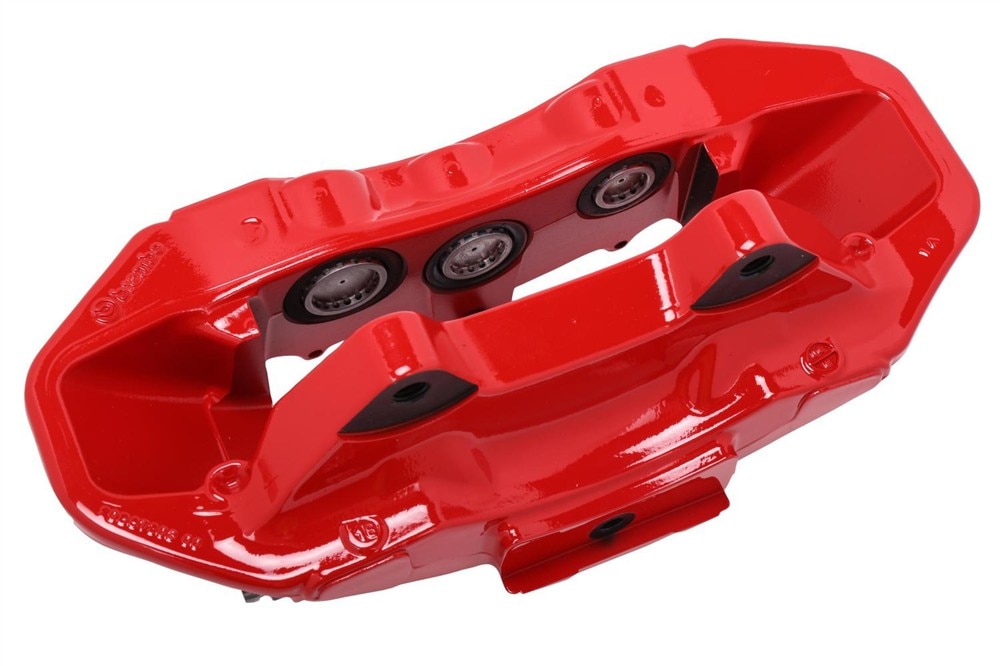 GM Genuine Parts Red Front Driver Side Disc Brake Caliper Assembly
