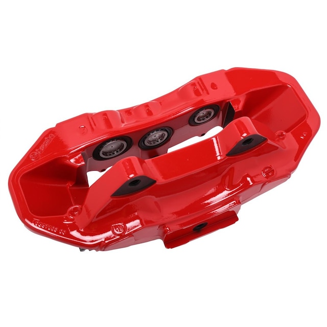 GM Genuine Parts Red Front Driver Side Disc Brake Caliper Assembly