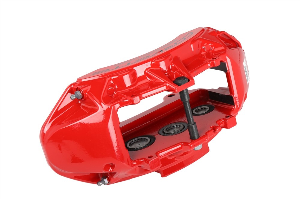 GM Genuine Parts Red Front Passenger Side Disc Brake Caliper Assembly