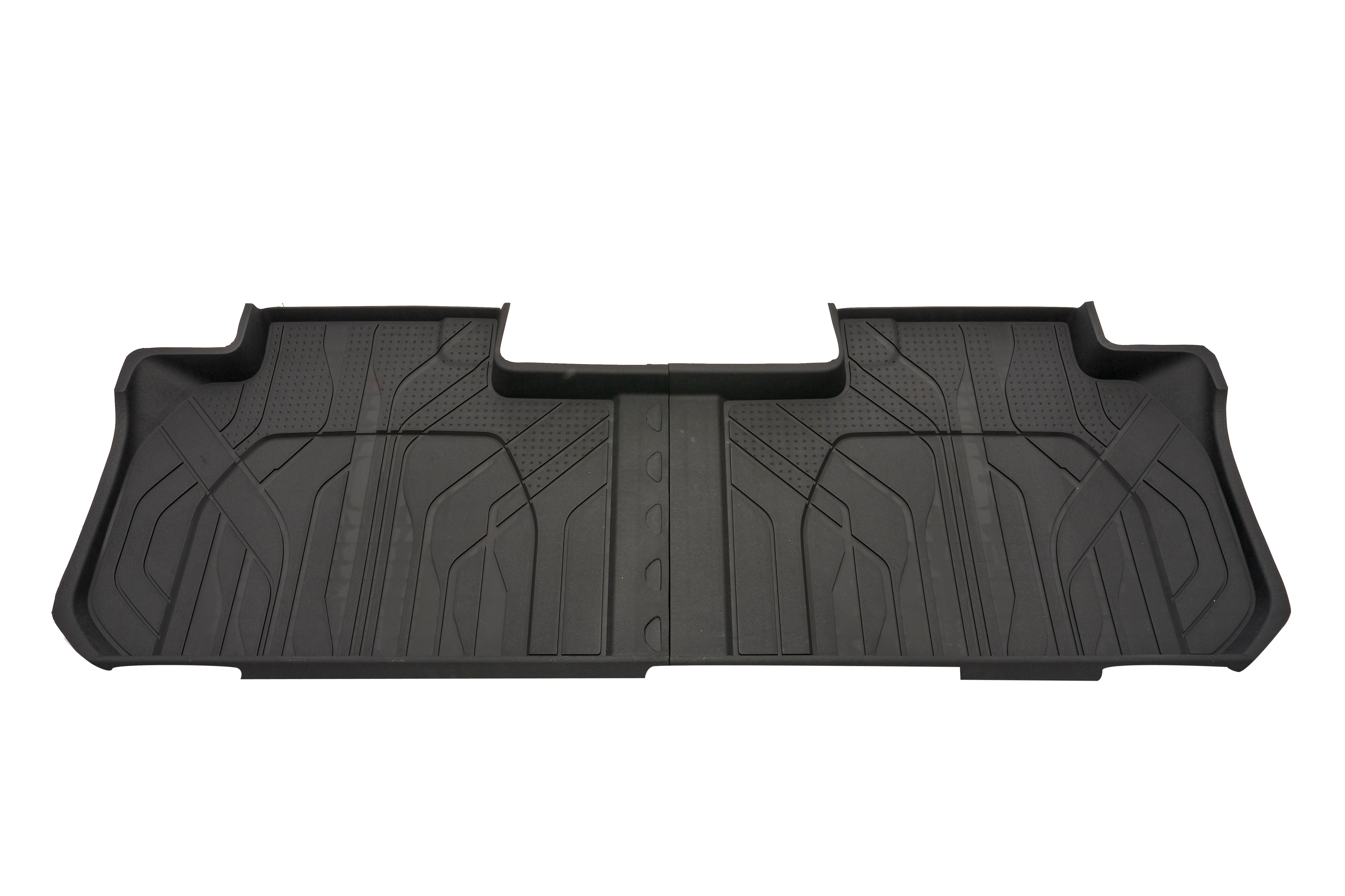Second-Row Interlocking Premium All-Weather Floor Liner in Jet Black (for Models with Second-Row Bench Seat)