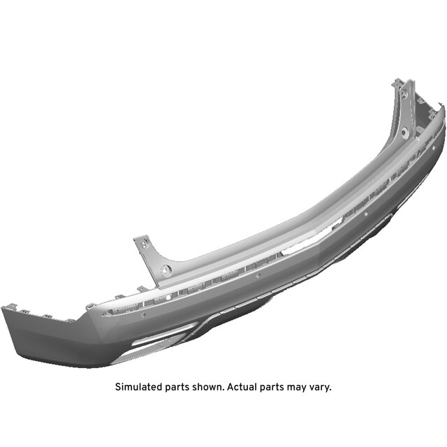 GM Genuine Parts Black Rear Lower Bumper Cover