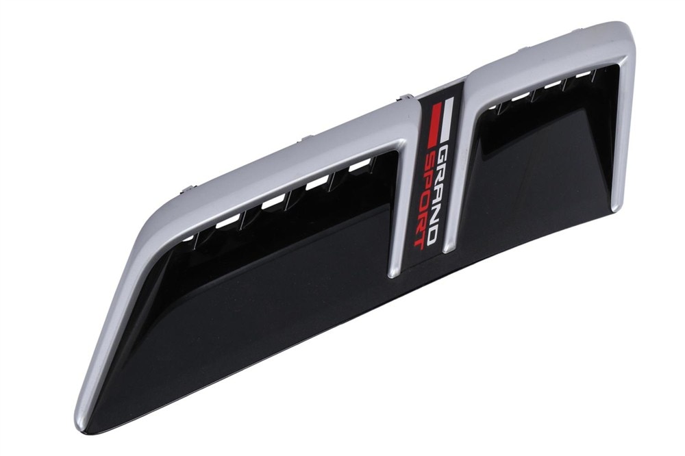 GM Genuine Parts Switchblade Silver Metallic Front Driver Side Fender Ornamentation Vent