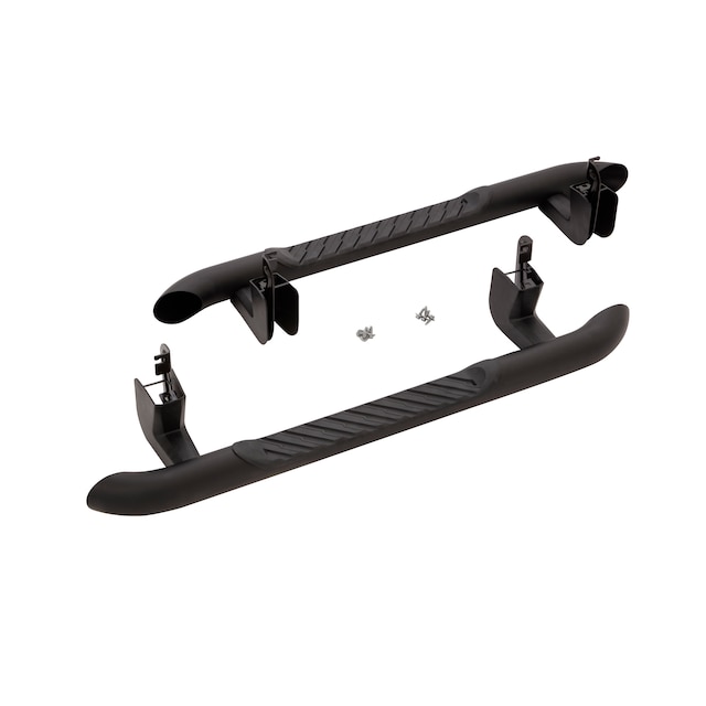 Regular Cab 4-Inch Round Assist Steps in Black