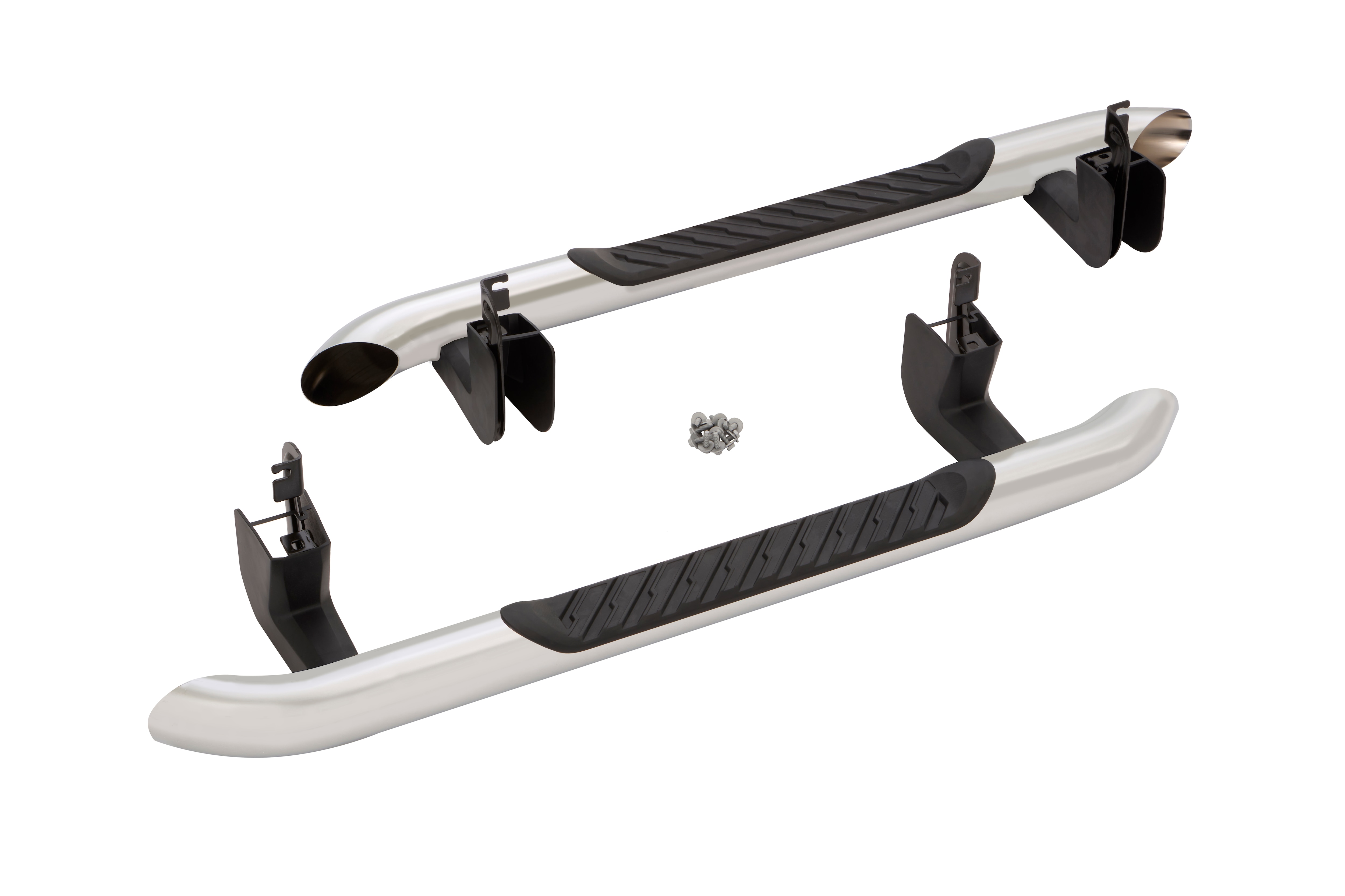 Regular Cab 4-Inch Round Assist Steps in Chrome