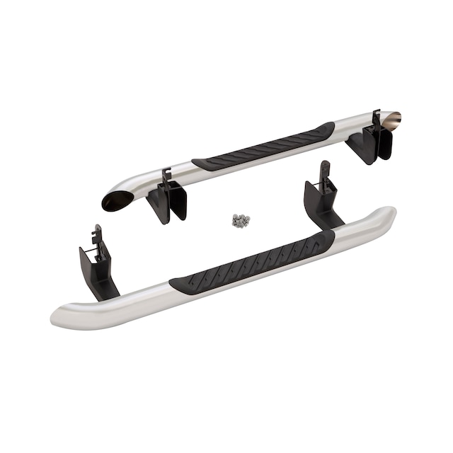 Regular Cab 4-Inch Round Assist Steps in Chrome