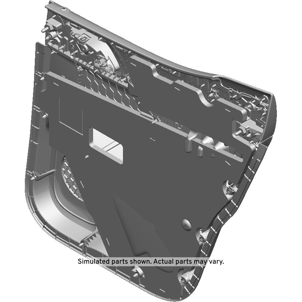 GM Genuine Parts Jet Black Rear Driver Side Door Trim