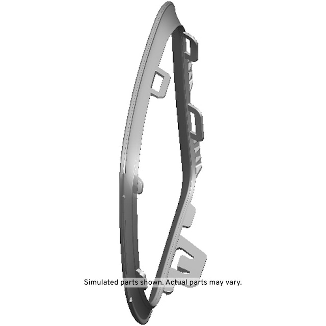 GM Genuine Parts Exterior Bright Chrome Front Driver Side Fog Lamp Bezel