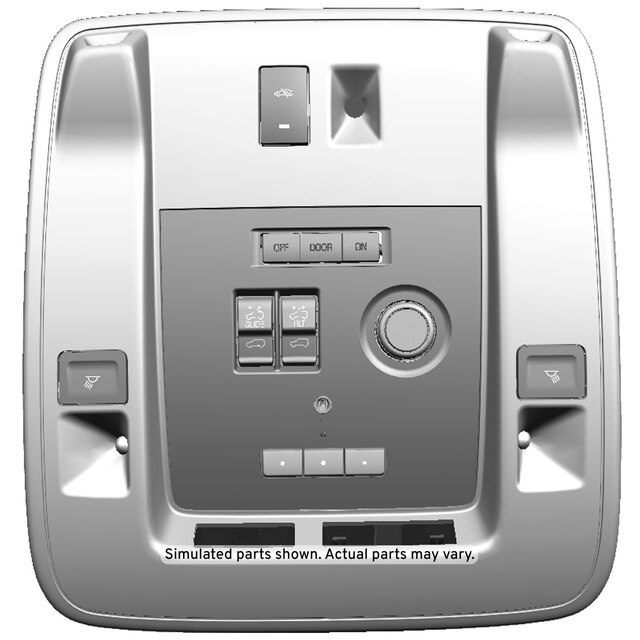 GM Genuine Parts Jet Black Roof Console