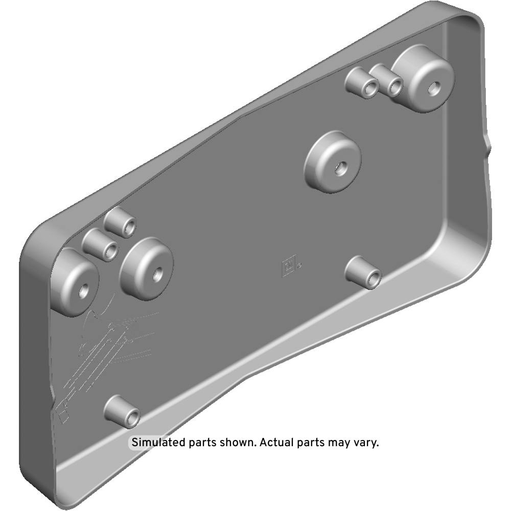 GM Genuine Parts Front License Plate Bracket