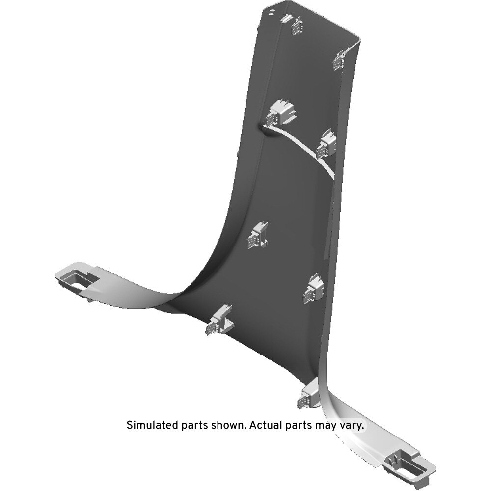 GM Genuine Parts Jet Black Driver Side Center Pillar Lower Trim Panel