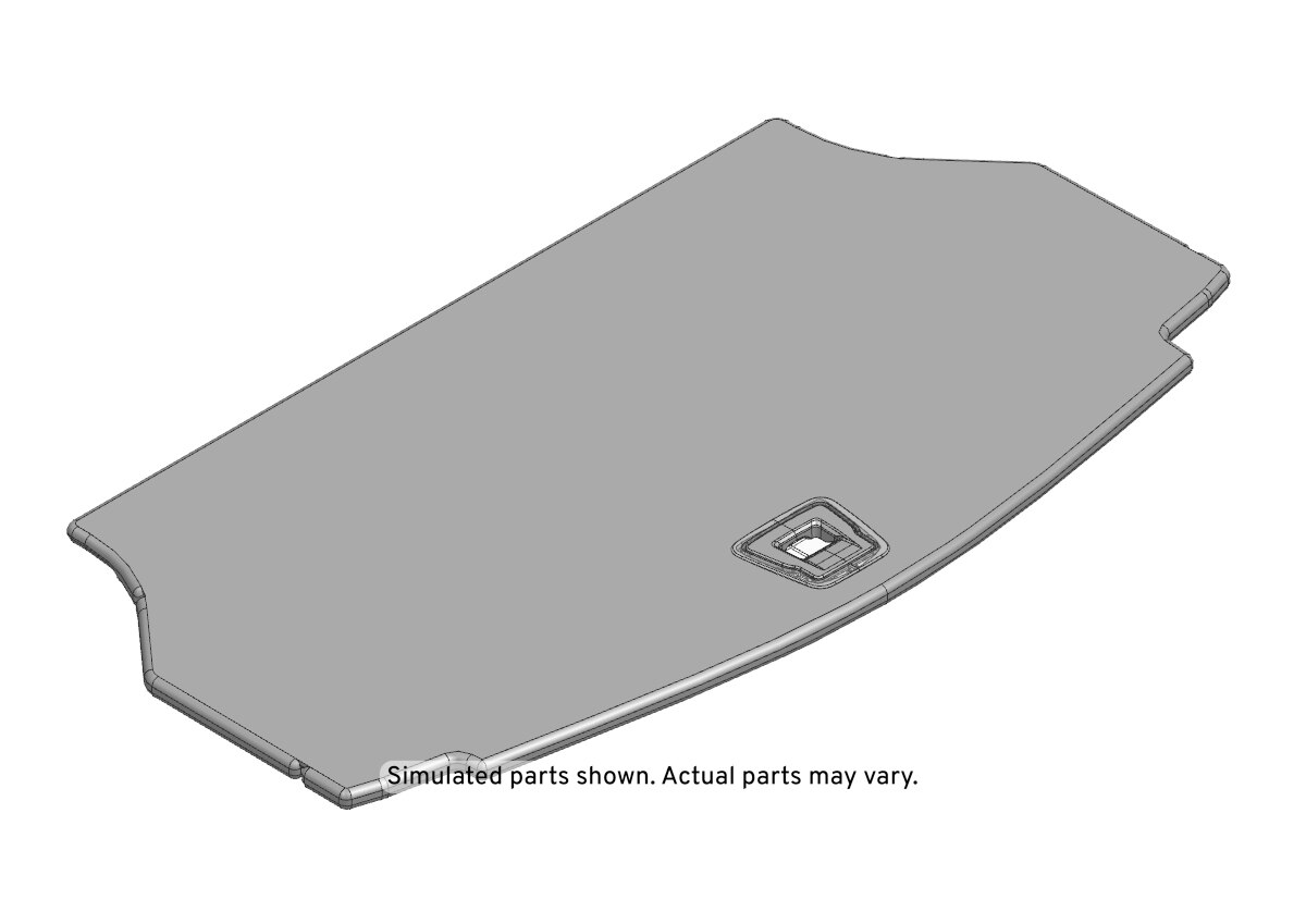GM Genuine Parts Black Rear Compartment Floor Panel Trim