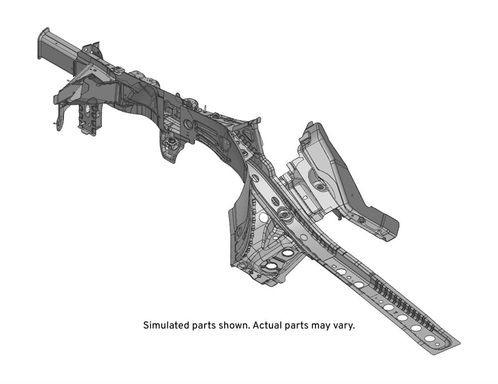 GM Genuine Parts Driver Side Front Compartment Side Rail