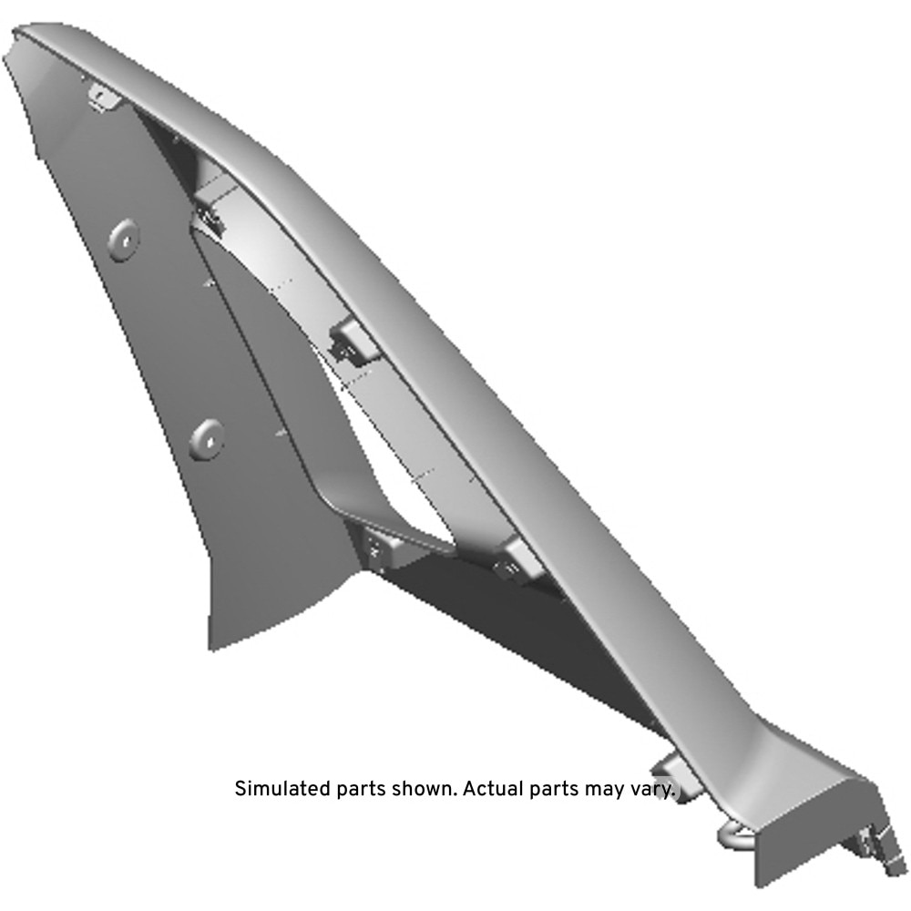 GM Genuine Parts Medium ARGENT Passenger Side Pickup Box Bridge Side Panel