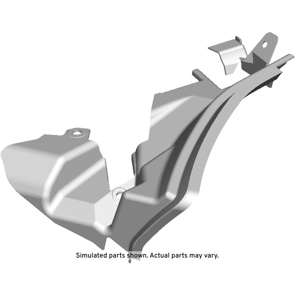 GM Genuine Parts Passenger Side Auxiliary Radiator Rear Duct