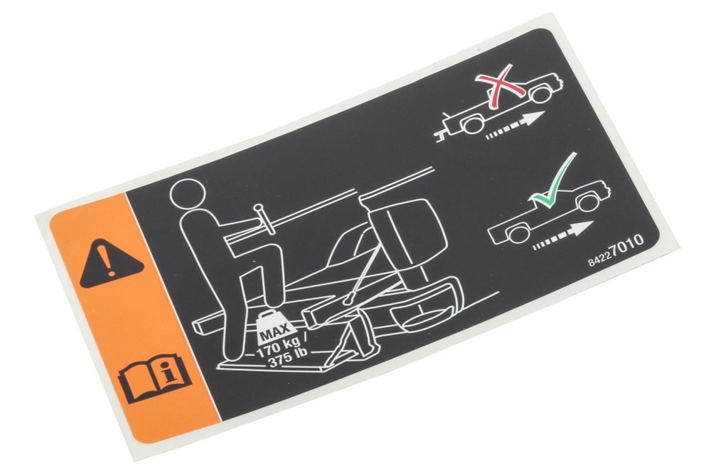 GM Genuine Parts Caution Label