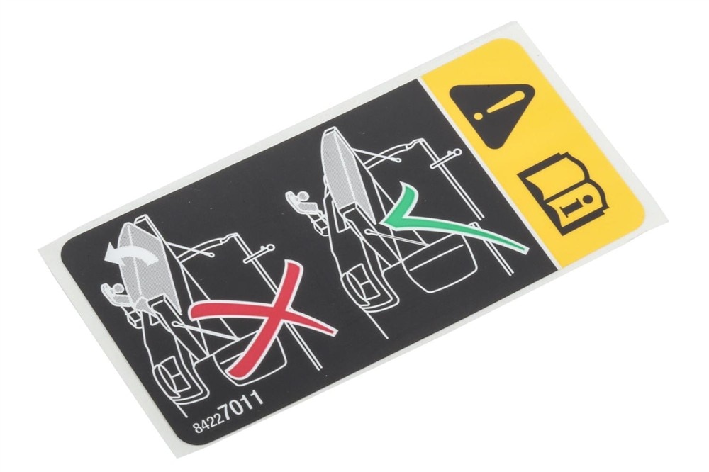 GM Genuine Parts Trailer Hitch Warning Label