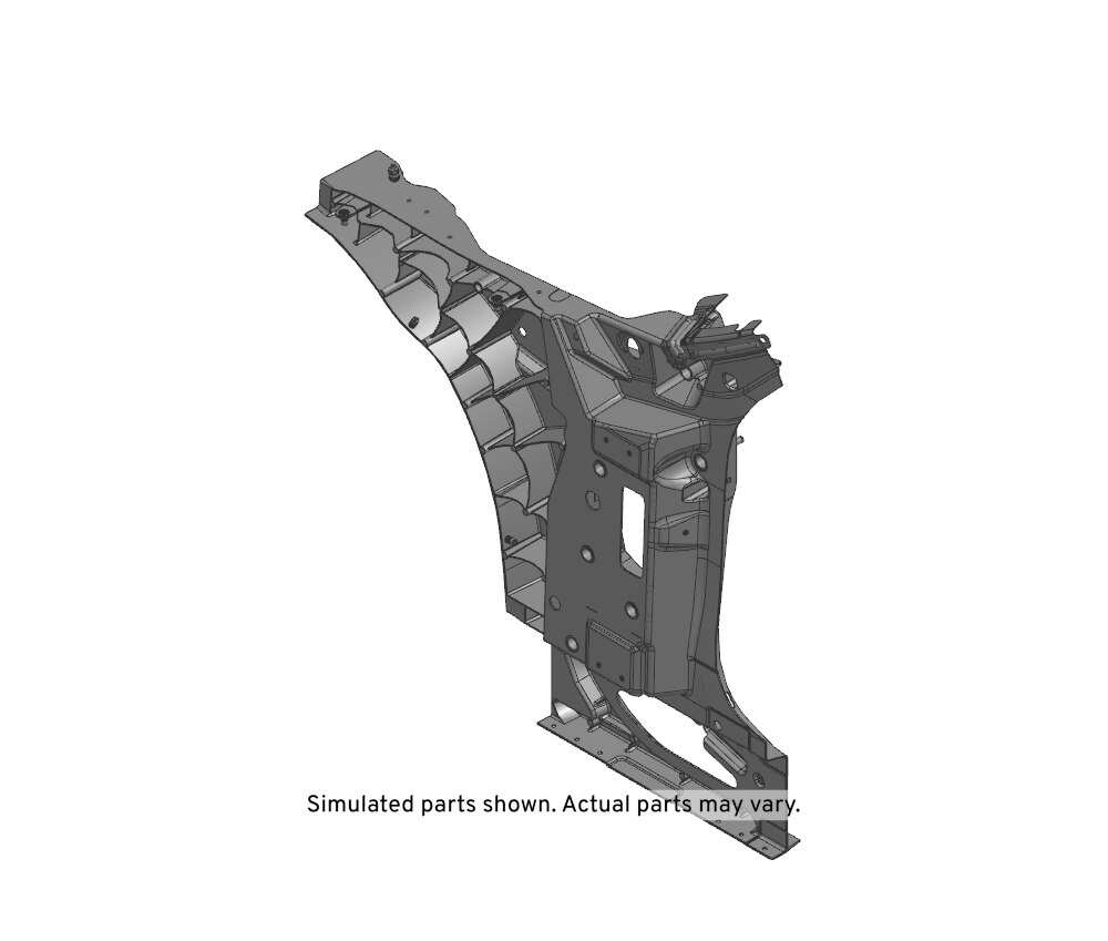 GM Genuine Parts Driver Side Body Hinge Pillar Inner Panel