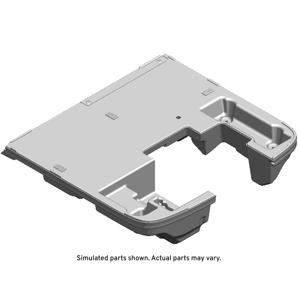 GM Genuine Parts Jet Black Rear Compartment Floor Stowage Trim Compartment