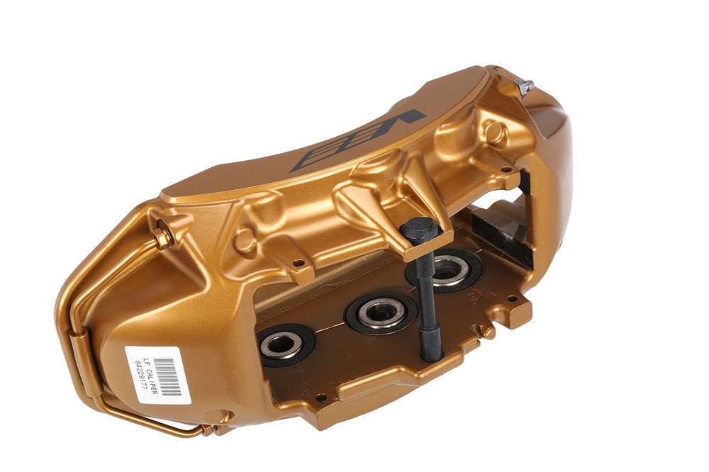 GM Genuine Parts Gold Front Driver Side Disc Brake Caliper Assembly