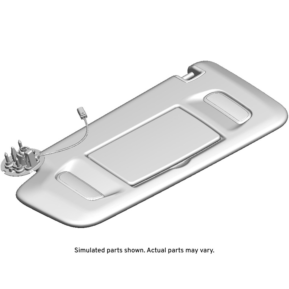 GM Genuine Parts Jet Black Driver Side Sunshade