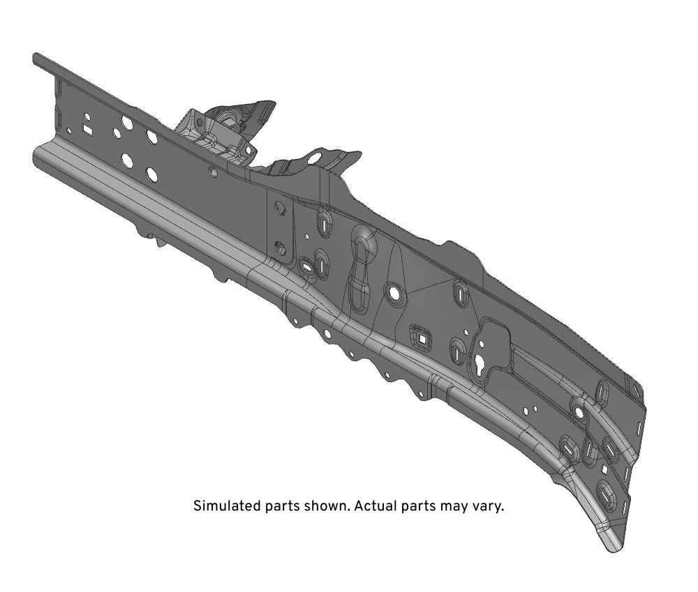 GM Genuine Parts Passenger Side Front Compartment Side Rail