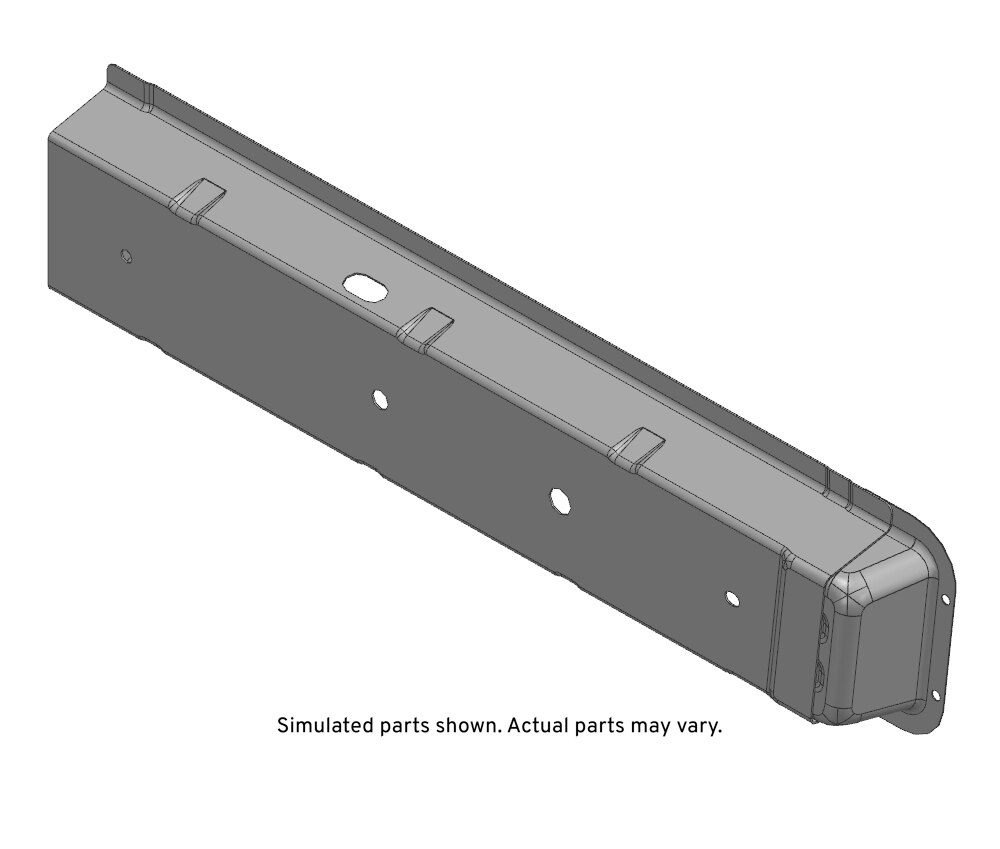 GM Genuine Parts Passenger Side Underbody Rear Side Rail Extension
