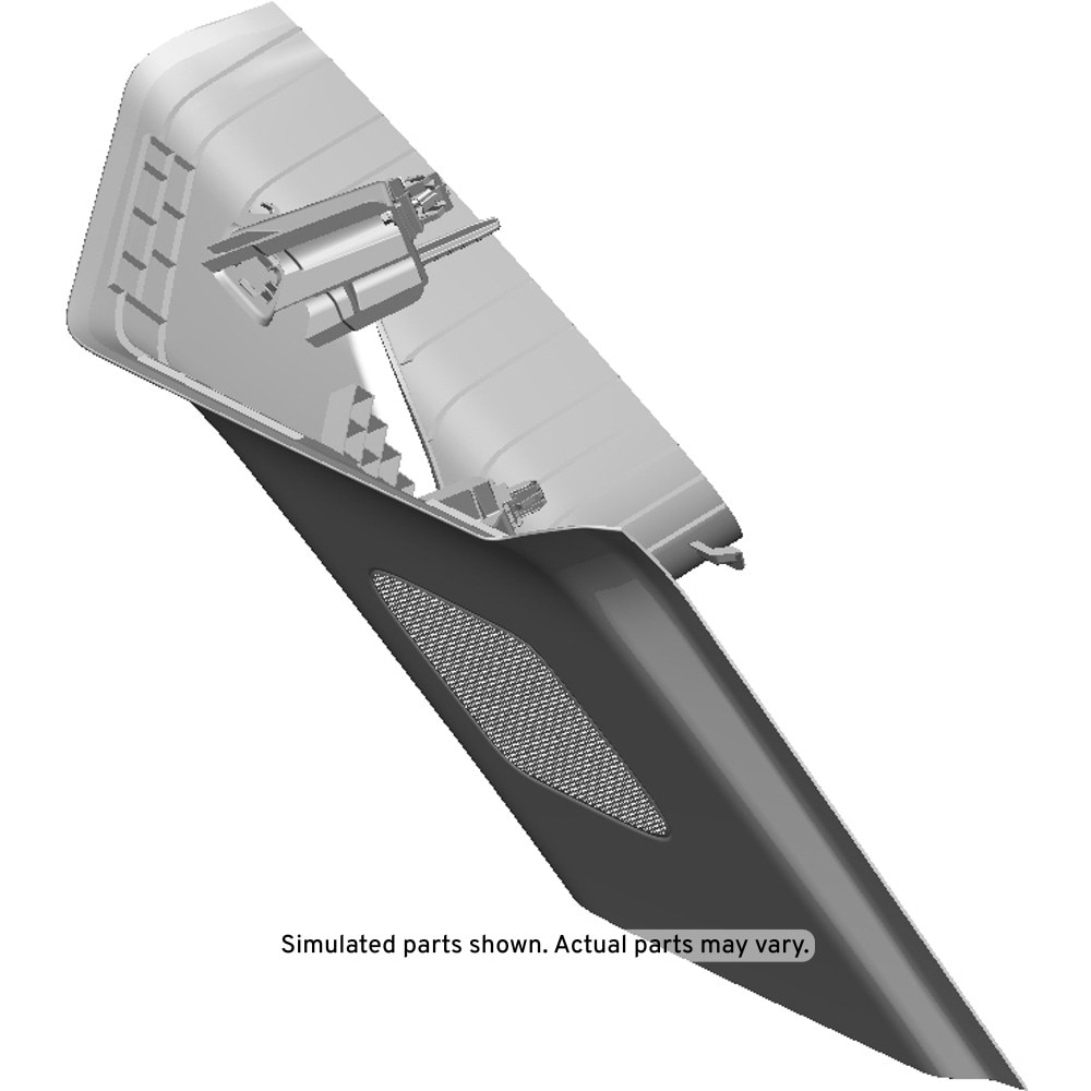 GM Genuine Parts Dark Atmosphere Passenger Side Body Rear Corner Upper Garnish Molding