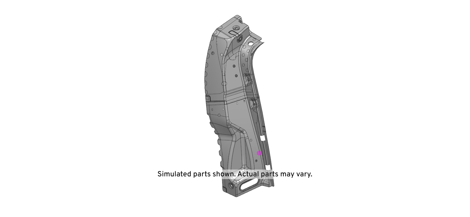 GM Genuine Parts Driver Side Back Body Pillar Inner Upper Panel
