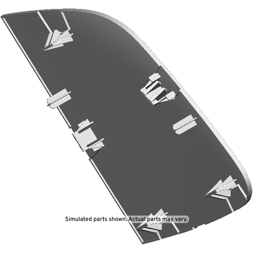 GM Genuine Parts Dark Atmosphere Front Passenger Side Floor Console Front Cover