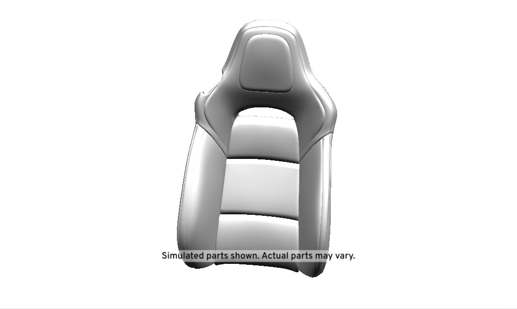 GM Genuine Parts Spice Red Front Passenger Side Seat Back Cover