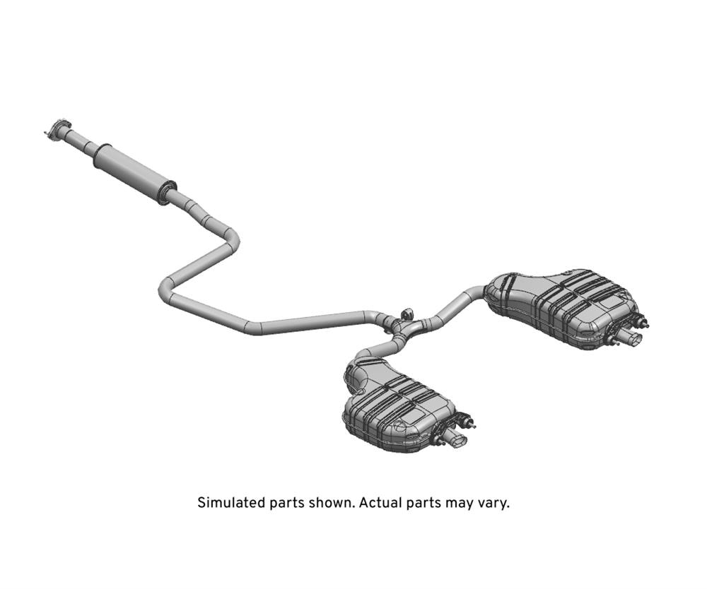 GM Genuine Parts Exhaust Muffler with Exhaust Pipe