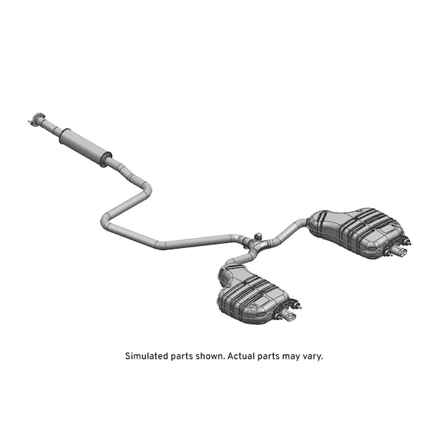 GM Genuine Parts Exhaust Muffler with Exhaust Pipe
