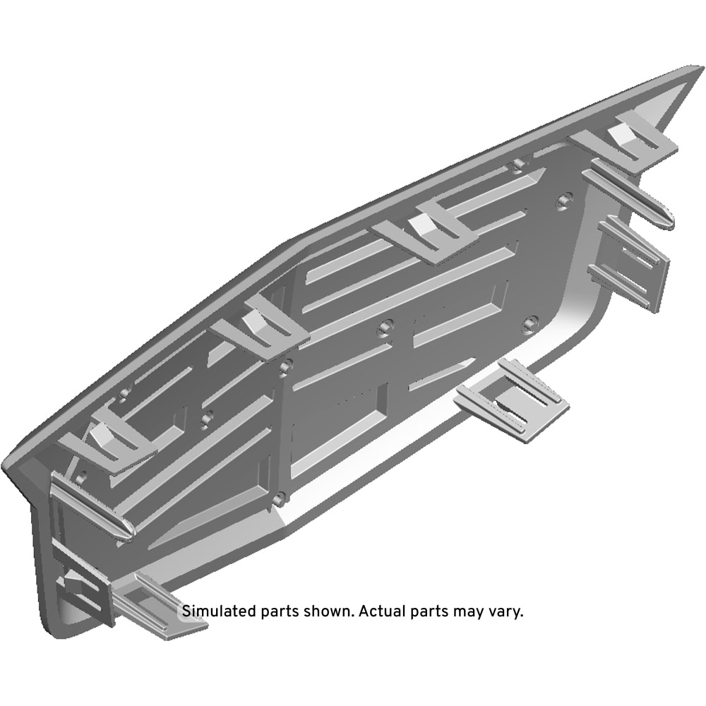 GM Genuine Parts Galvano Silver Front Grille Emblem