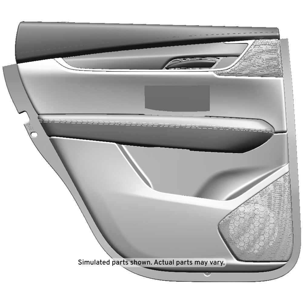 GM Genuine Parts Jet Black Rear Driver Side Door Trim