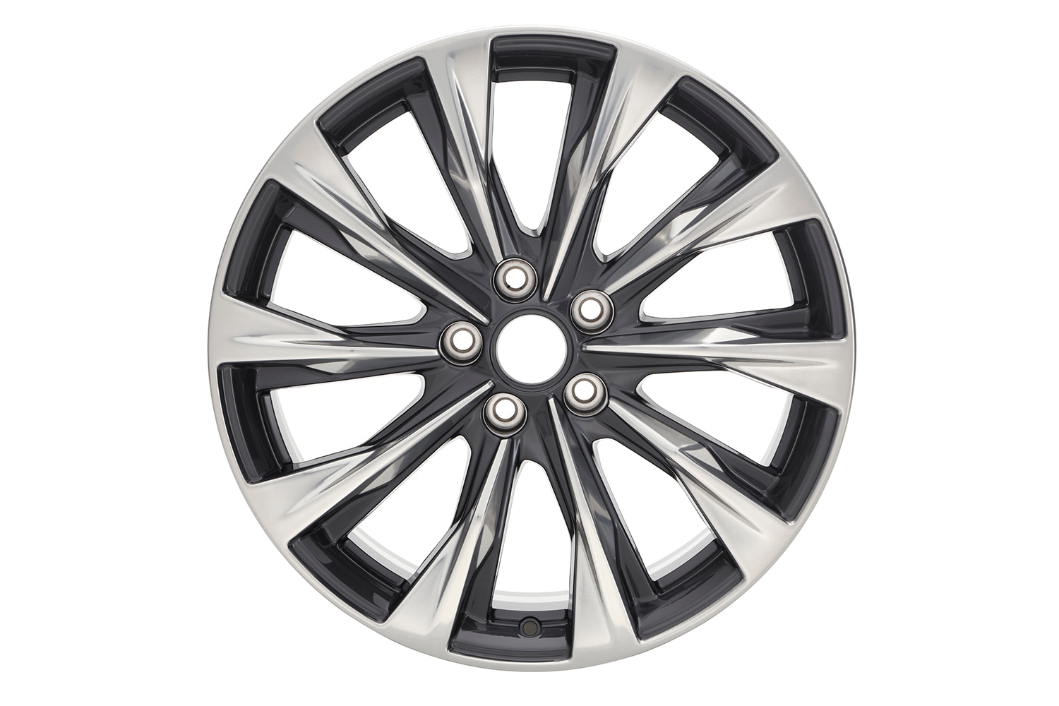19x8-Inch 10-Spoke Polished Wheels with Painted Pockets