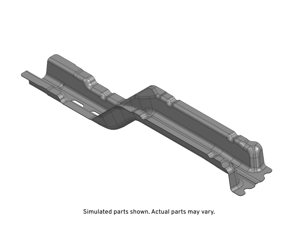 GM Genuine Parts Passenger Side Rear Compartment Floor Panel Rail