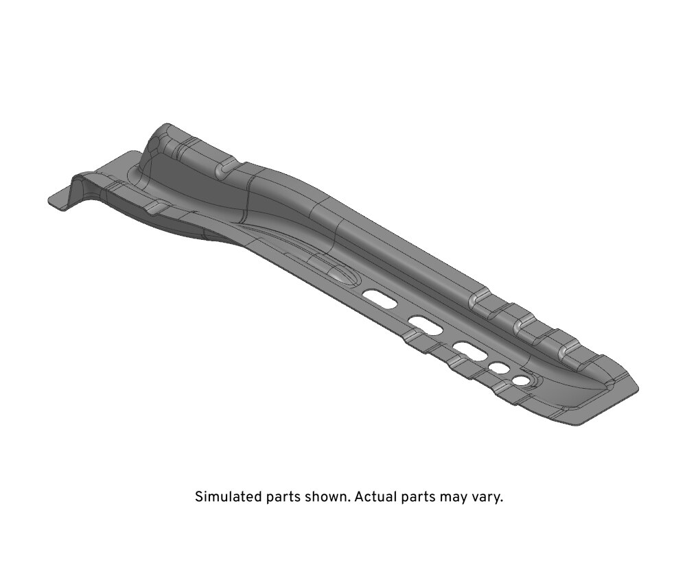 GM Genuine Parts Rear Compartment Floor Panel Rear Rail