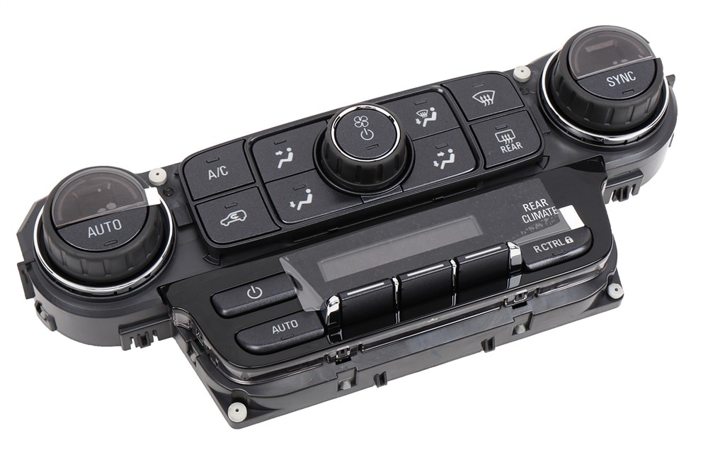GM Genuine Parts Black Carbon Heating and Air Conditioning Control Panel Assembly