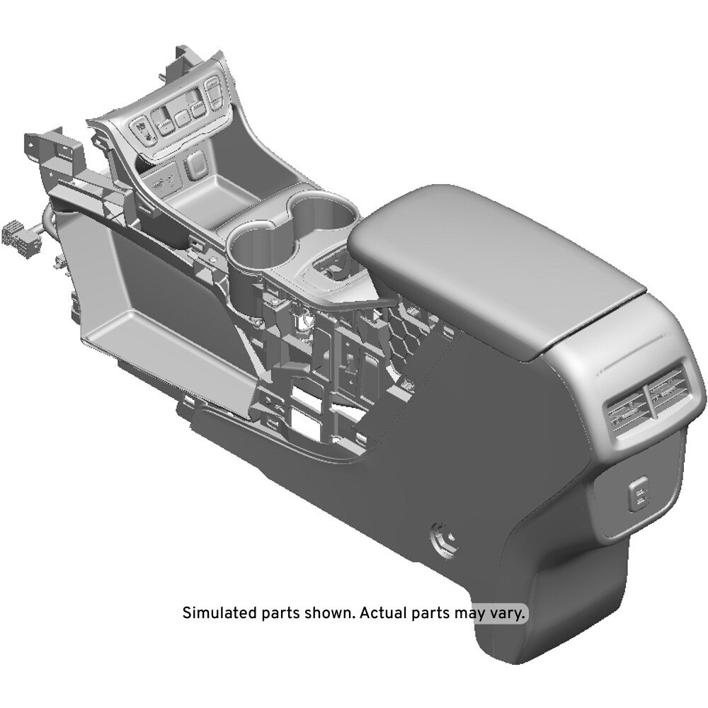 GM Genuine Parts Jet Black Front Floor Console