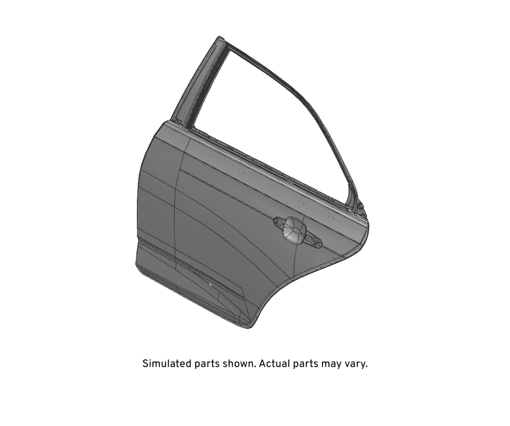 GM Genuine Parts Rear Driver Side Door