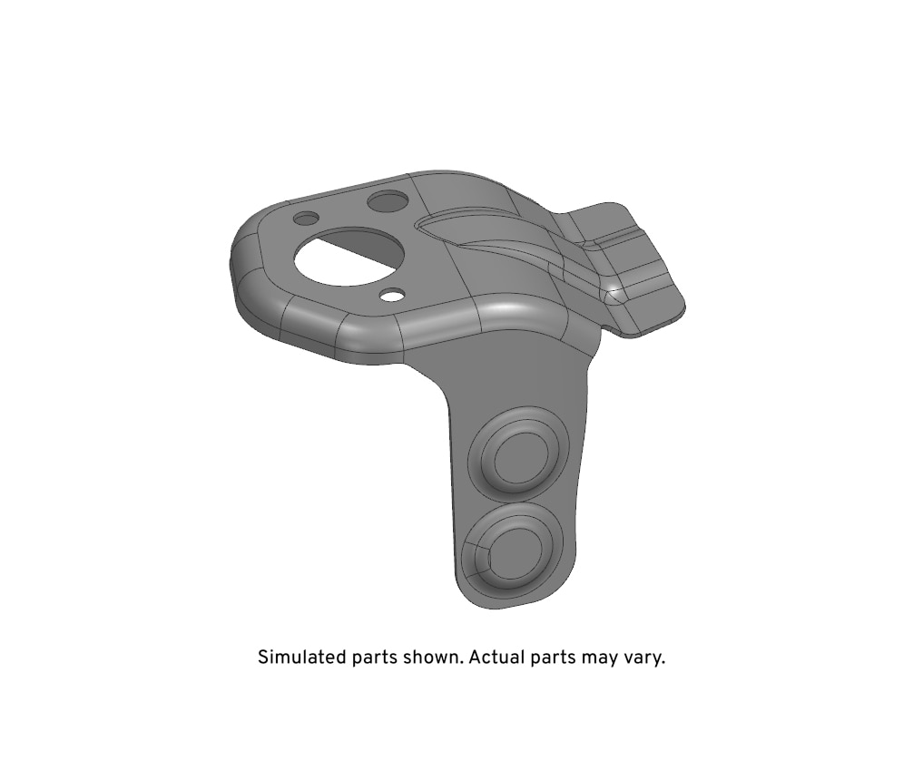 GM Genuine Parts Driver Side Body Side Hood Bumper Bracket