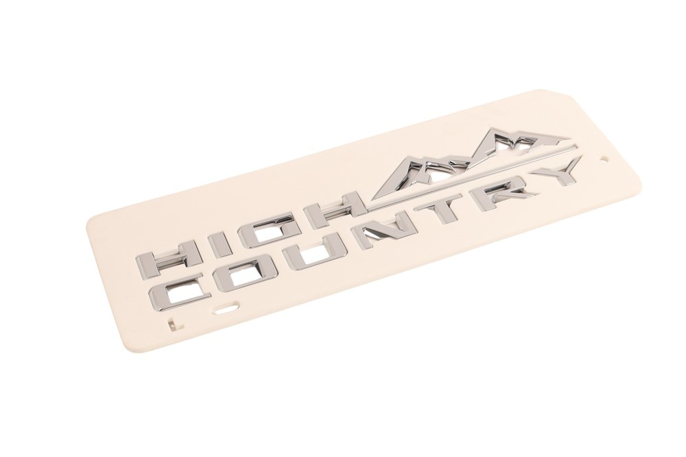 GM Genuine Parts Chrome Front Passenger Side Fender Marketing Name Plate