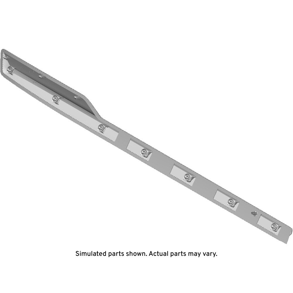 GM Genuine Parts Galvano Silver Front Passenger Side Door Molding