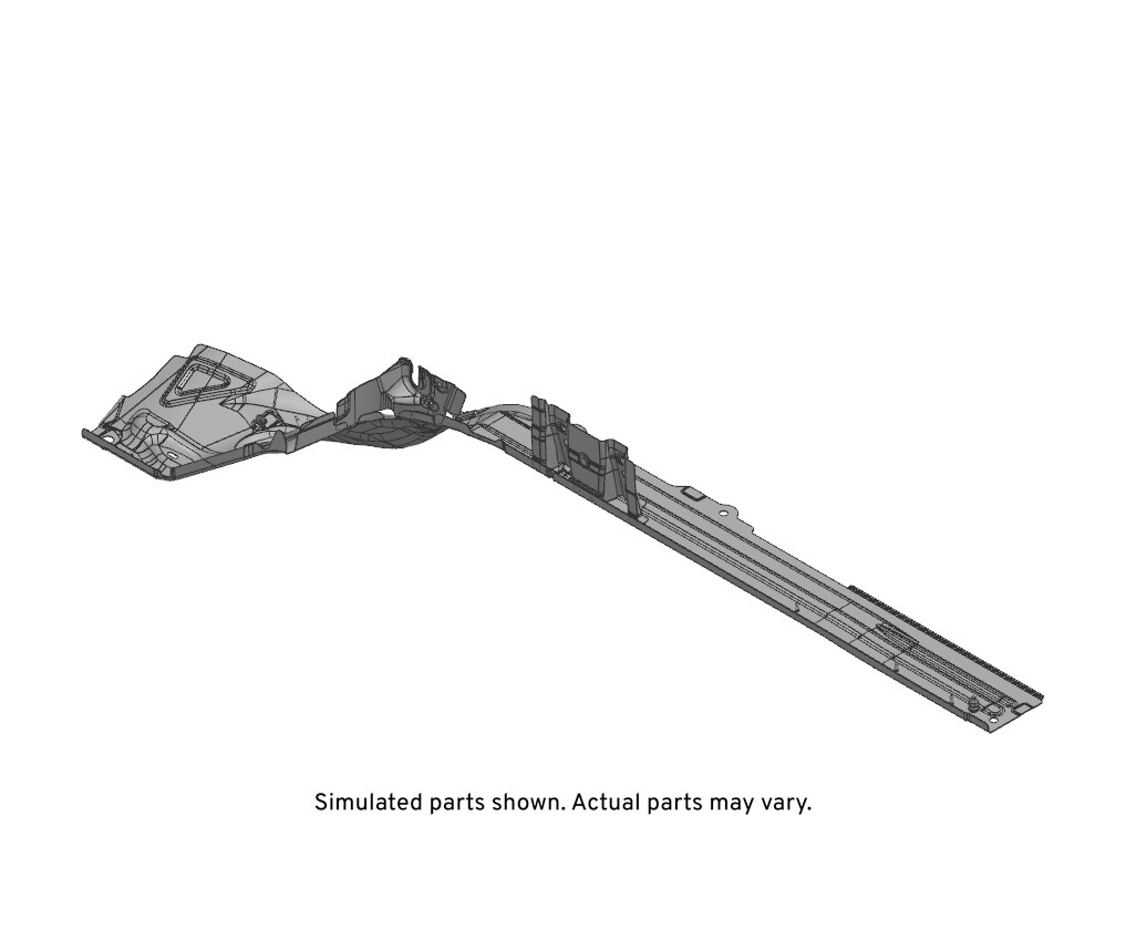 GM Genuine Parts Driver Side Rear Compartment Floor Panel Rail