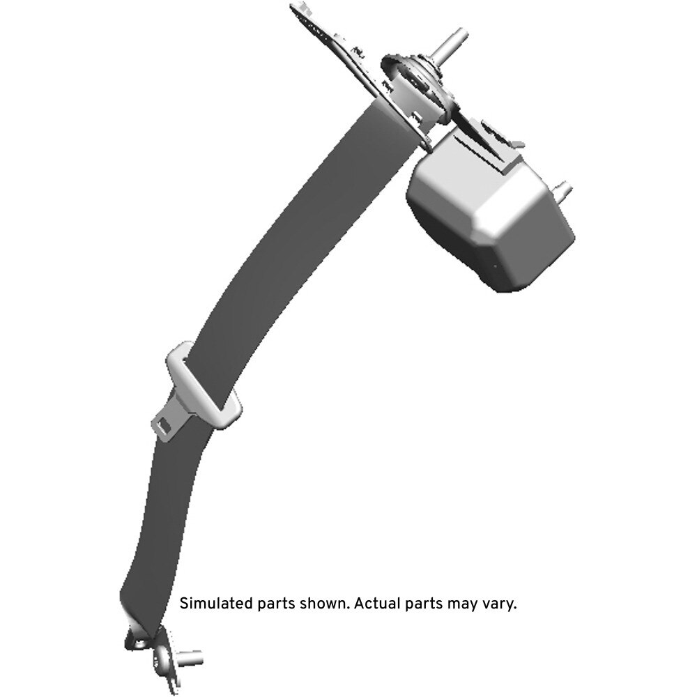 GM Genuine Parts Jet Black Rear Passenger Side Seat Belt Retractor