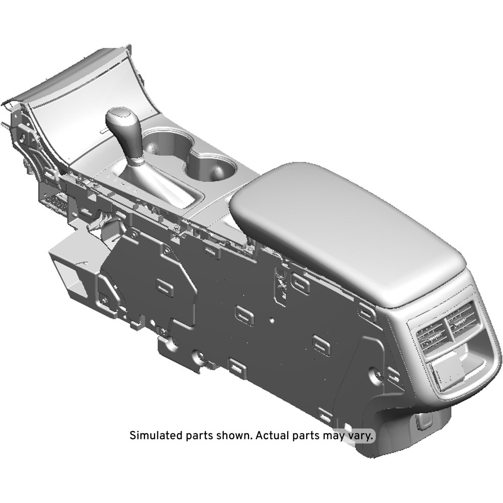 GM Genuine Parts Jet Black Front Floor Console