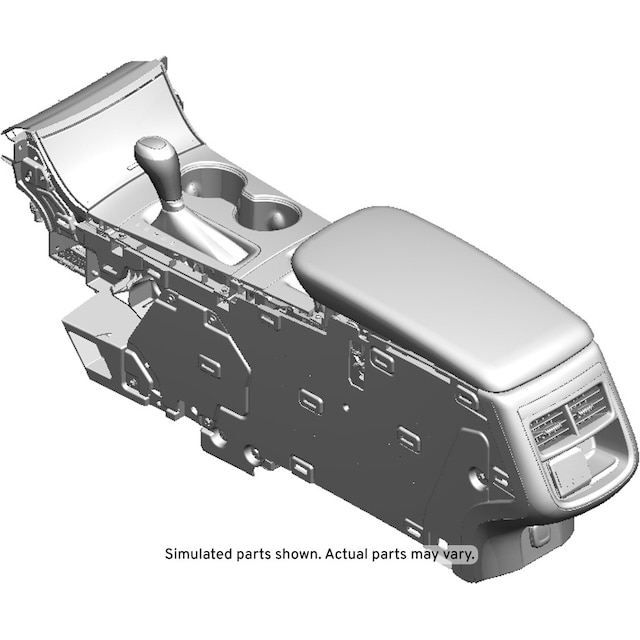 GM Genuine Parts Jet Black Front Floor Console