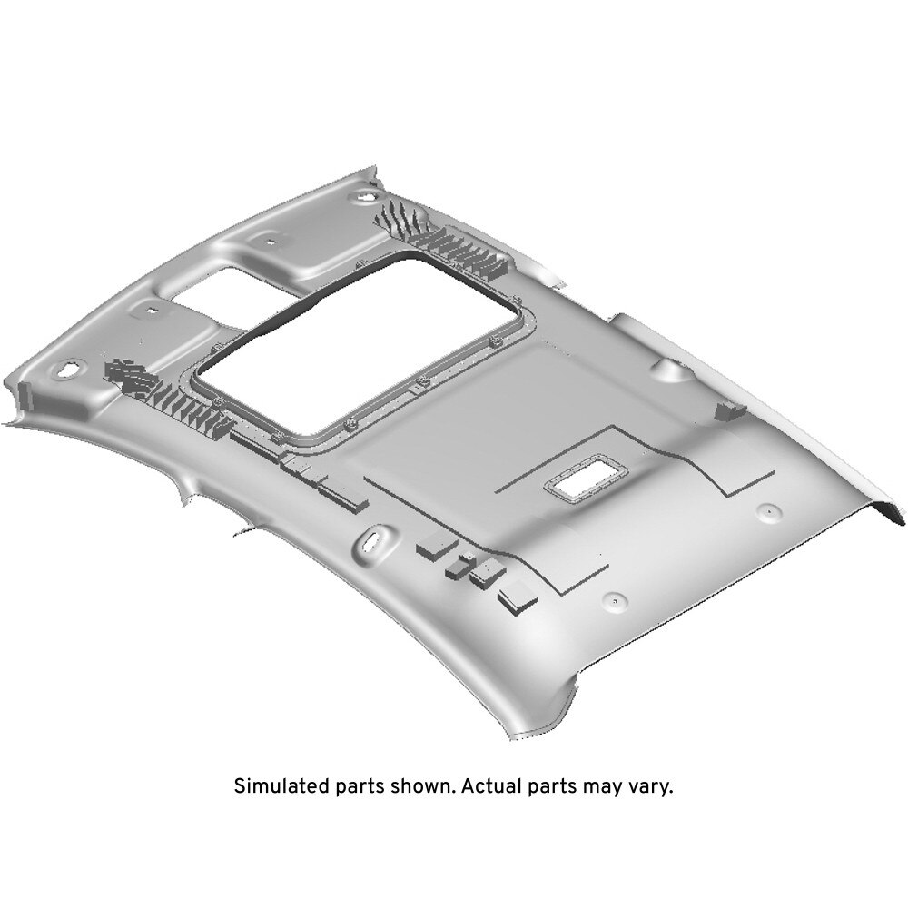 GM Genuine Parts Very Light Galvanized Cool Headlining Trim Panel