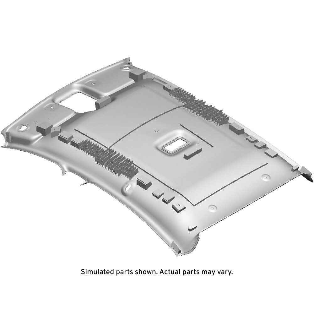 GM Genuine Parts Very Light Galvanized Cool Headlining Trim Panel