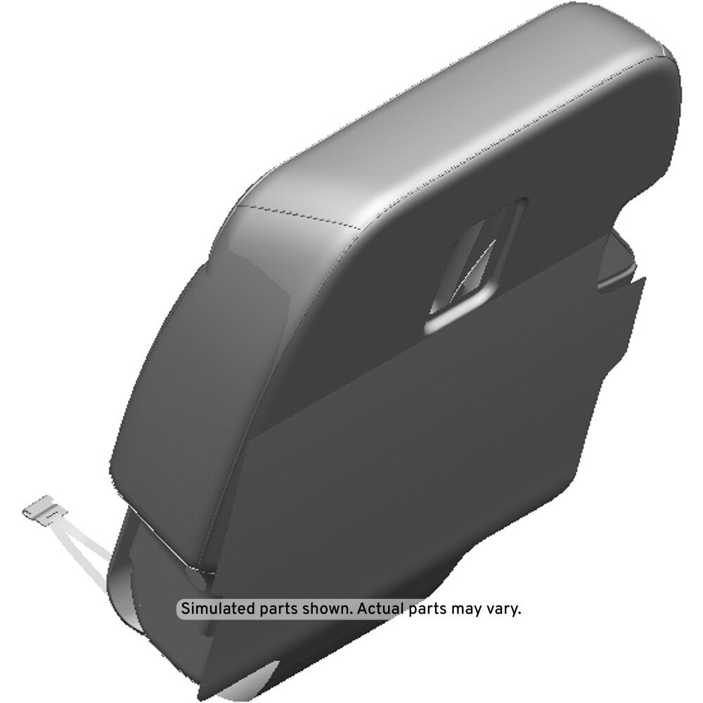 GM Genuine Parts Dark Galvanized Cool Rear Passenger Side Seat Back Cover
